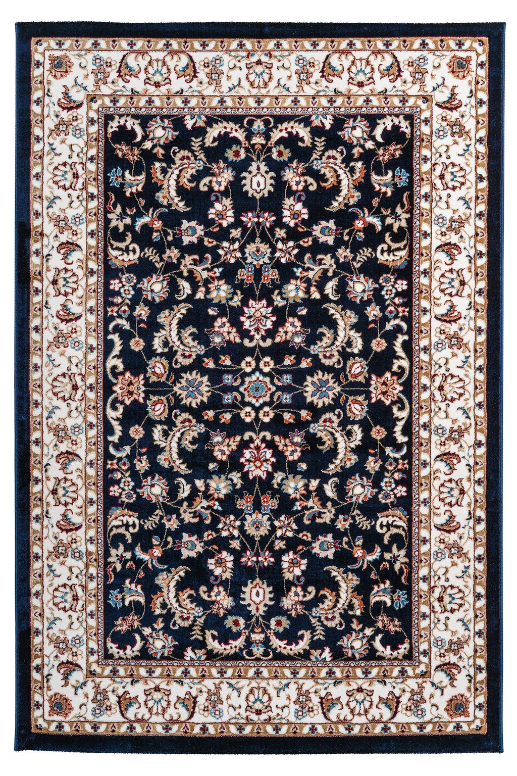 Vloerkleed My Isfahan 741 marineblauw – machinegeweven en zacht - Lalee.Avenue