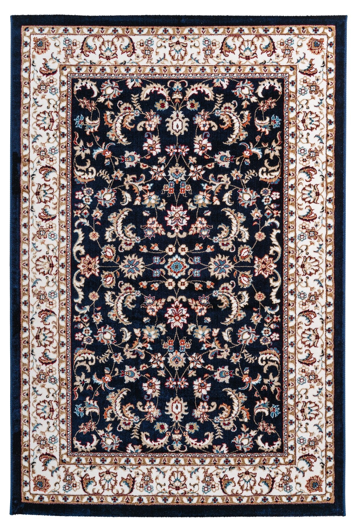 Vloerkleed My Isfahan 741 marineblauw – machinegeweven en zacht - Lalee.Avenue