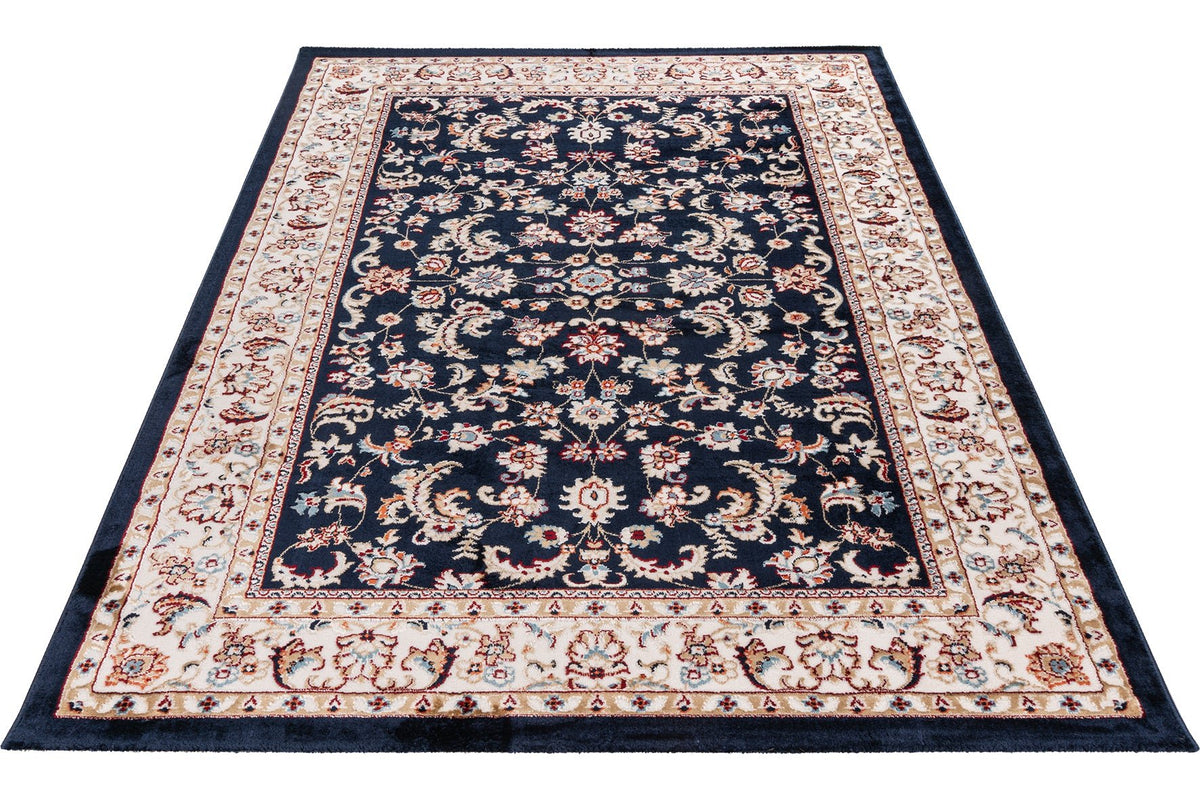 Vloerkleed My Isfahan 741 marineblauw – machinegeweven en zacht - Lalee.Avenue