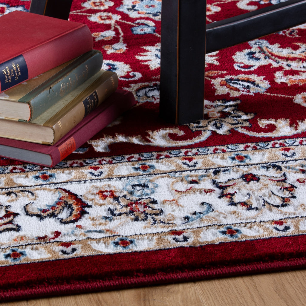 Vloerkleed My Isfahan 741 rood – machinegeweven en zacht - Lalee.Avenue