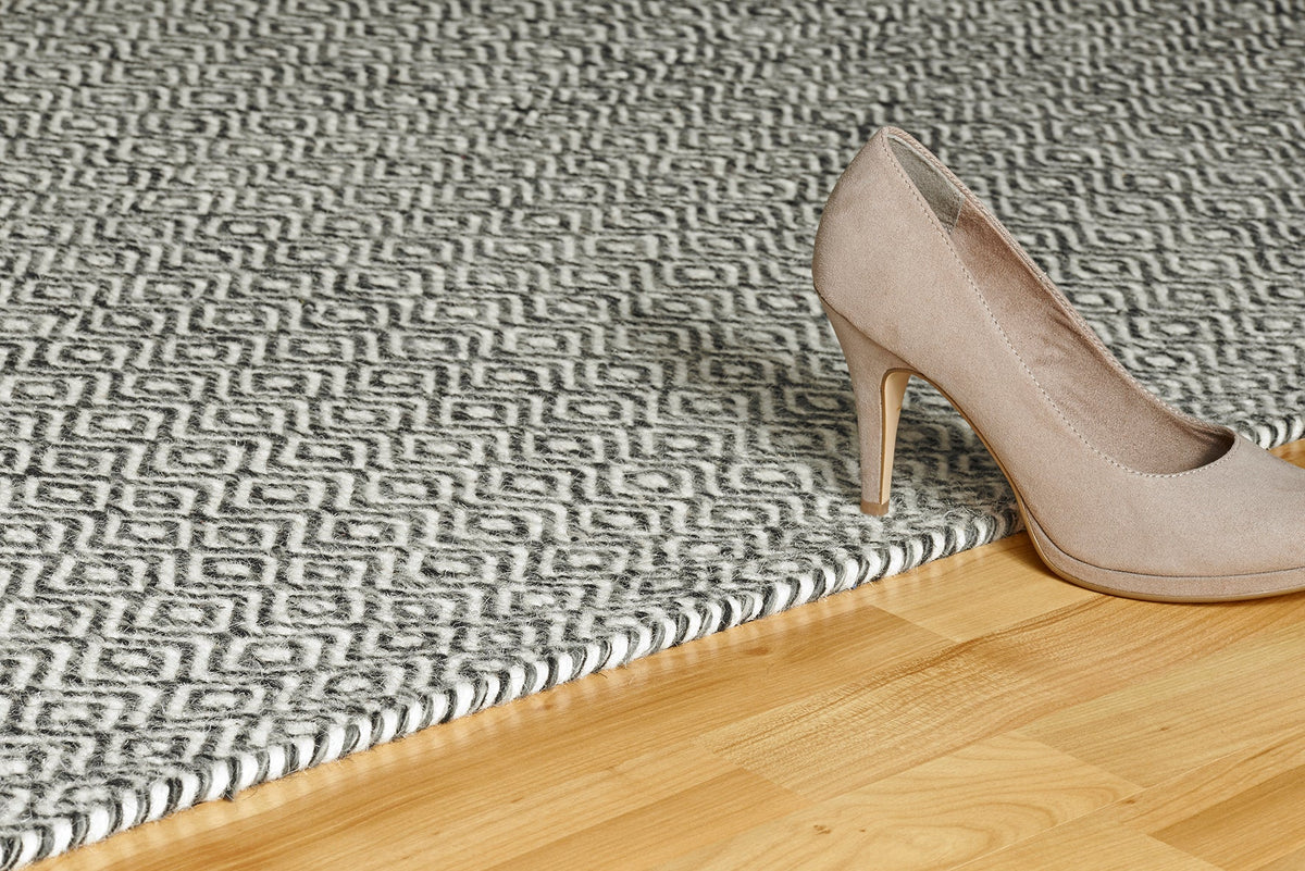 Vloerkleed My Jaipur 334 grafiet – handgeweven en stijlvol - Lalee.Avenue