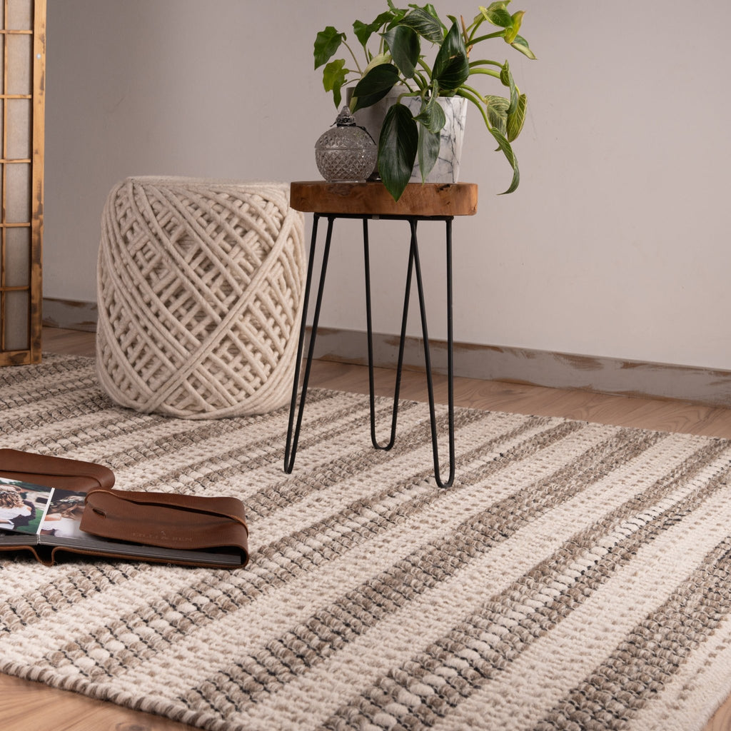 Vloerkleed My Jaipur 335 taupe – handgeweven en stijlvol - Lalee.Avenue