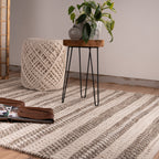 Vloerkleed My Jaipur 335 taupe – handgeweven en stijlvol - Lalee.Avenue