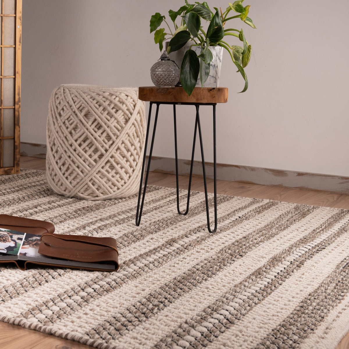 Vloerkleed My Jaipur 335 taupe – handgeweven en stijlvol - Lalee.Avenue