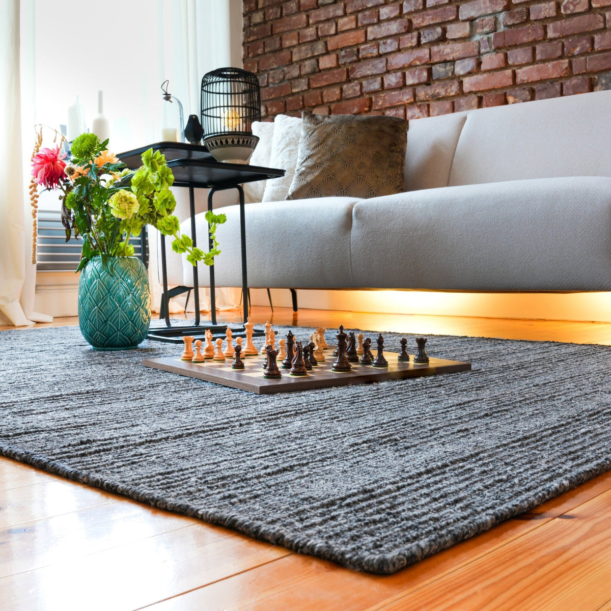 Vloerkleed My Jarven 935 antraciet – handgeweven en stijlvol - Lalee.Avenue