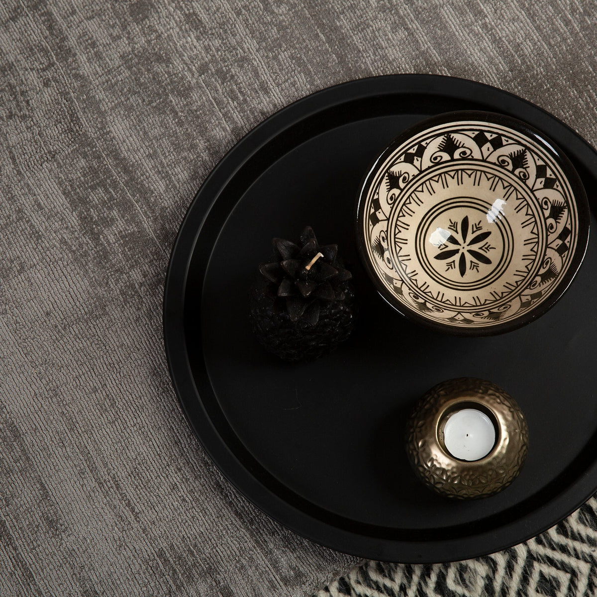Vloerkleed My Maori zilver – handgeweven en zacht - Lalee.Avenue