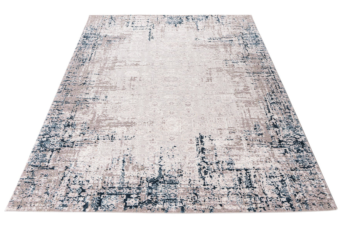 Vloerkleed My Phoenix 120 aqua – machinegeweven en zacht - Lalee.Avenue