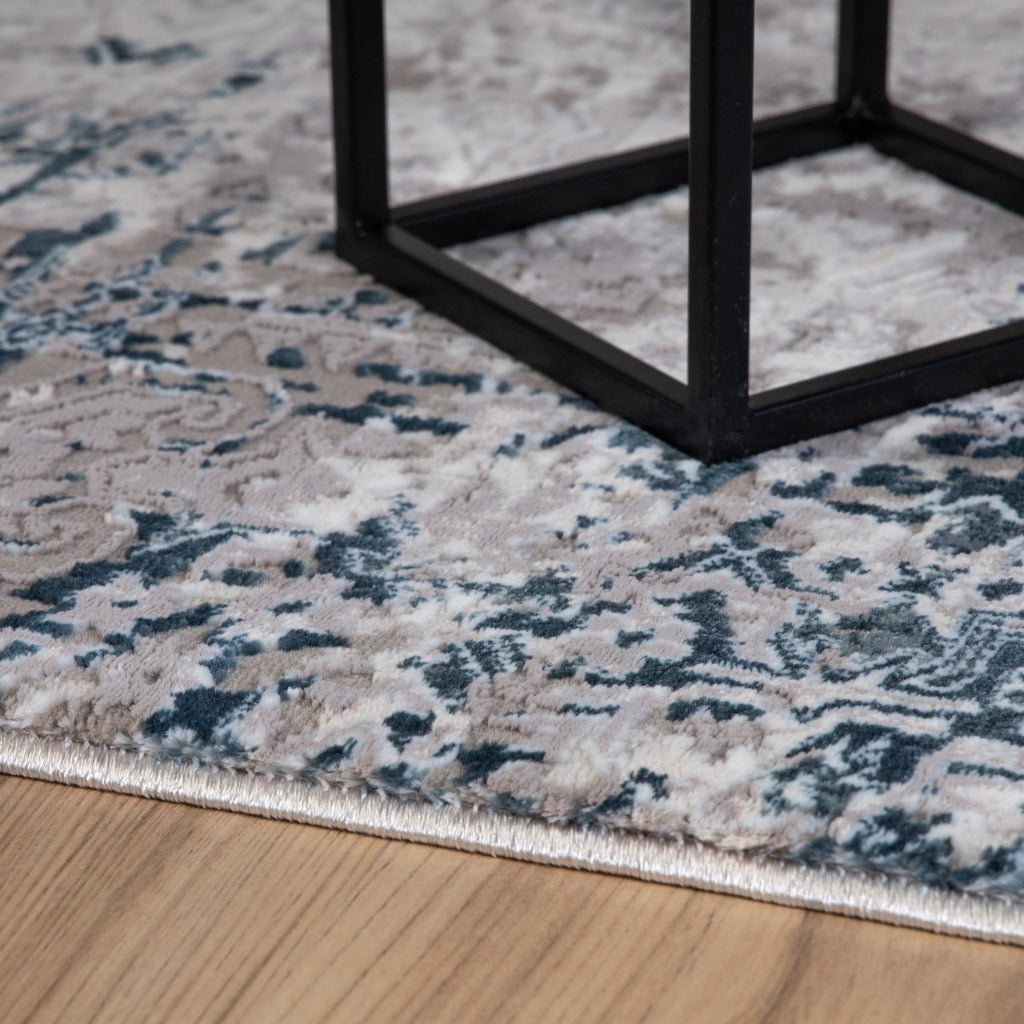 Vloerkleed My Phoenix 120 aqua – machinegeweven en zacht - Lalee.Avenue