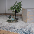 Vloerkleed My Phoenix 120 aqua – machinegeweven en zacht - Lalee.Avenue