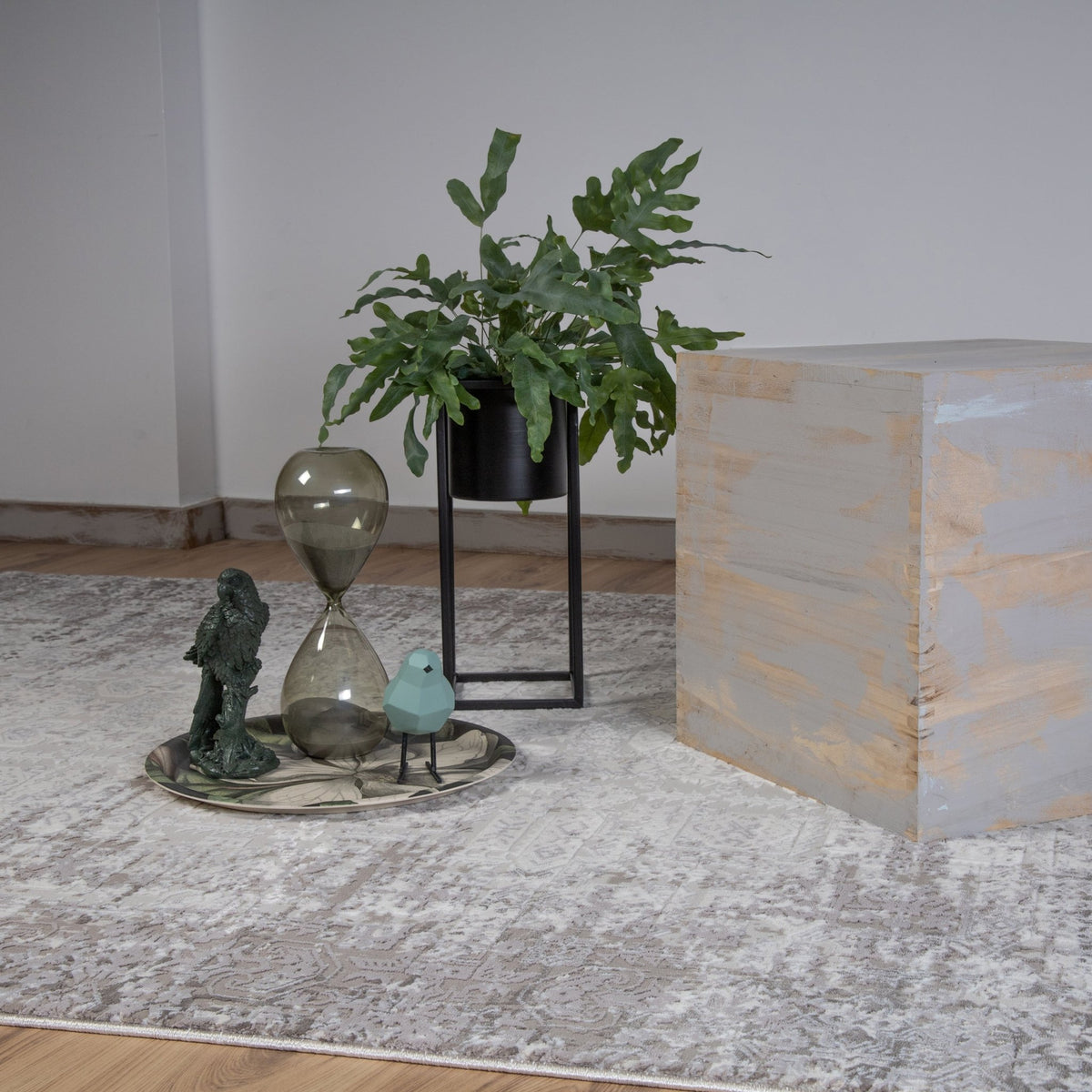 Vloerkleed My Phoenix 120 taupe – machinegeweven en zacht - Lalee.Avenue