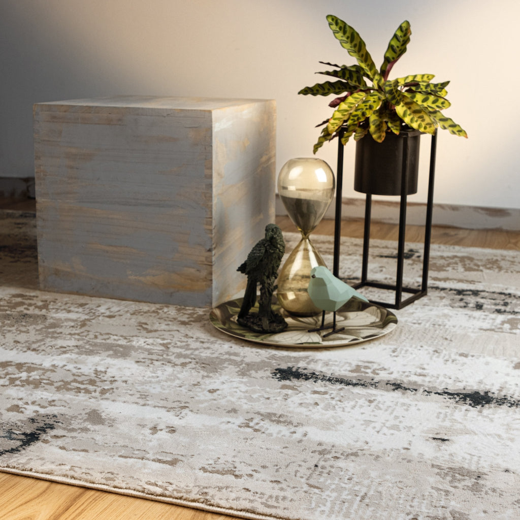 Vloerkleed My Phoenix 124 aqua – machinegeweven en zacht - Lalee.Avenue