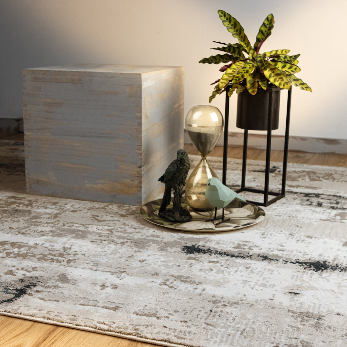 Vloerkleed My Phoenix 124 aqua – machinegeweven en zacht - Lalee.Avenue
