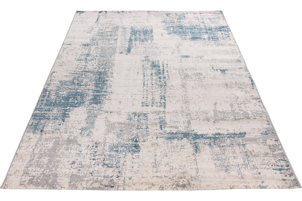 Vloerkleed My Salsa 690 blauw – machinegeweven en zacht - Lalee.Avenue