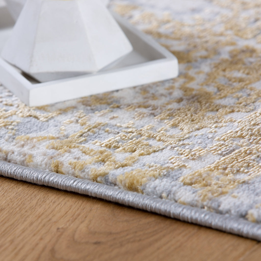 Vloerkleed My Salsa 690 mosterd – machinegeweven en zacht - Lalee.Avenue