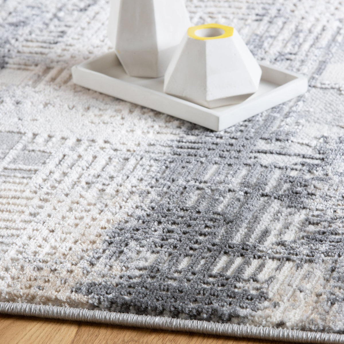 Vloerkleed My Salsa 691 grijs – machinegeweven en zacht - Lalee.Avenue