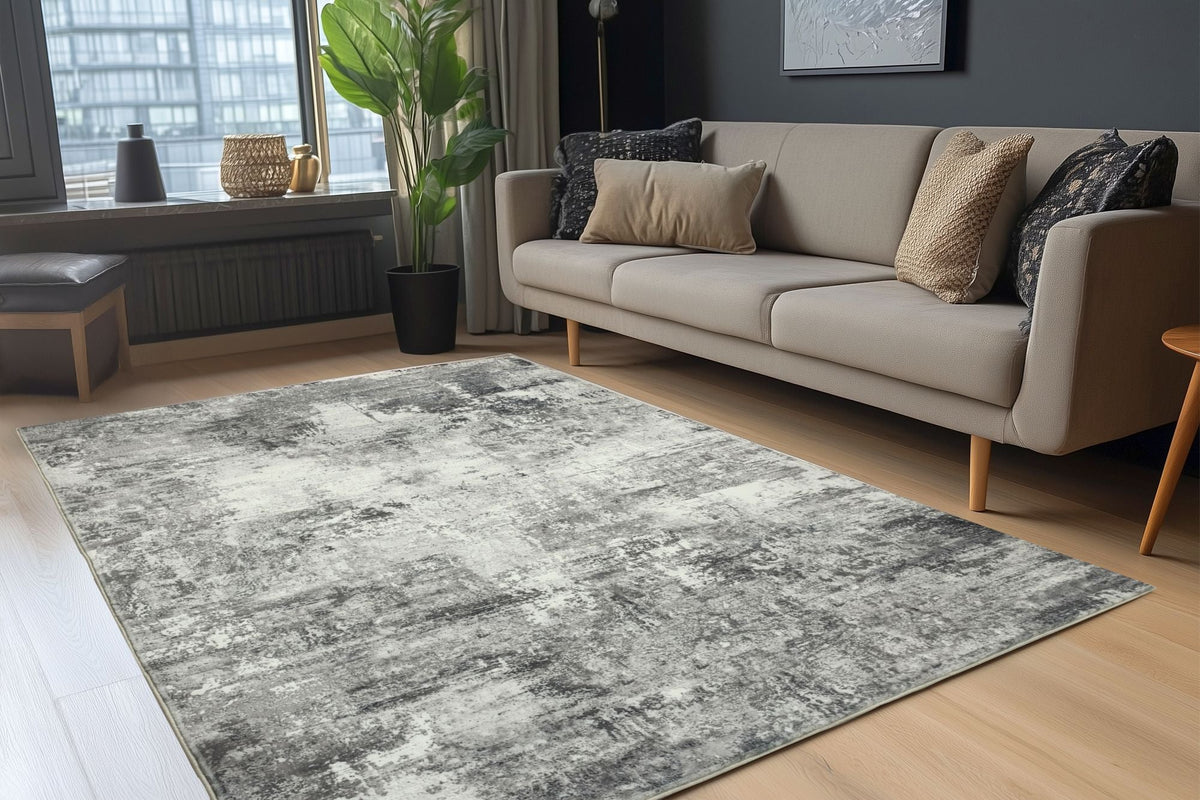 Vloerkleed Posh 305 grijs – machinegeweven en zacht - Lalee.Avenue